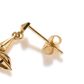 Infinity Cross Pierced Earrings K10 詳細画像