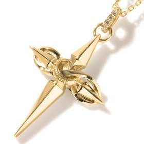Infinity Cross Necklace YG 詳細画像