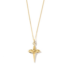 Infinity Cross Necklace YG 詳細画像