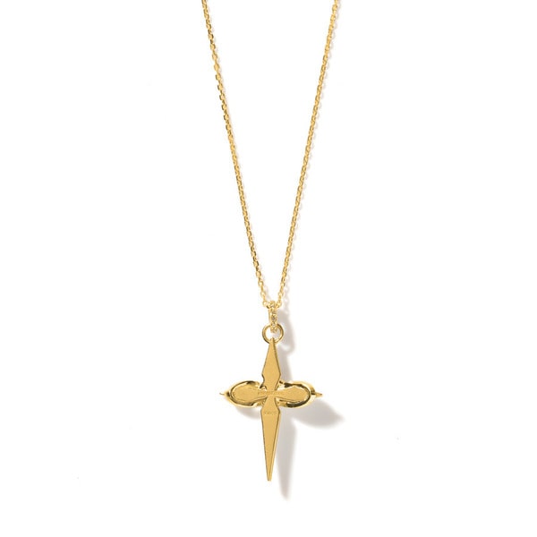 Infinity Cross Necklace YG 詳細画像 Gold 3