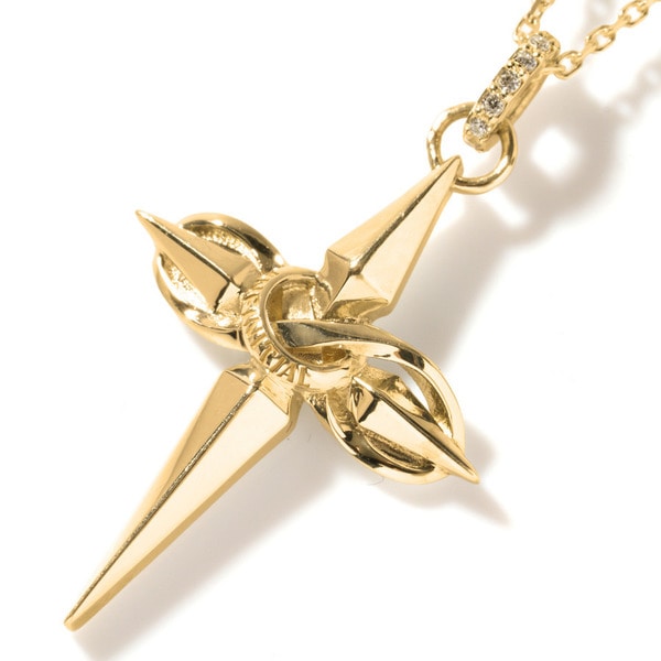 Infinity Cross Necklace YG 詳細画像 Gold 4