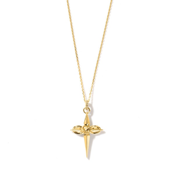 Infinity Cross Necklace YG 詳細画像 Gold 1