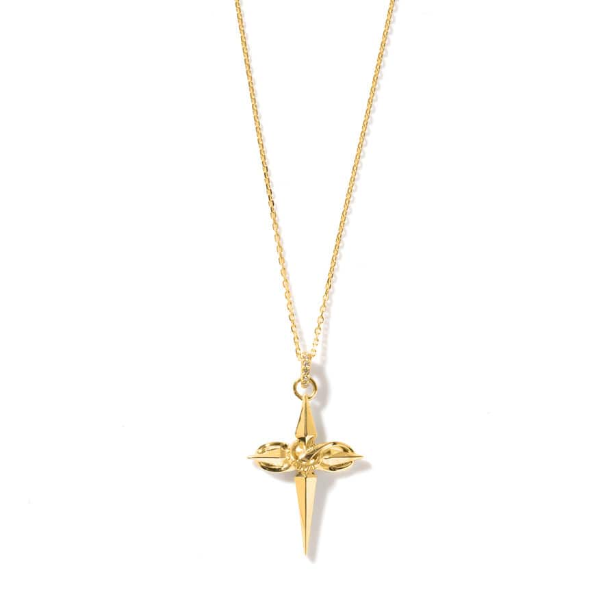Infinity Cross Necklace YG | INFINITIAL | VERTICAL GARAGE OFFICIAL