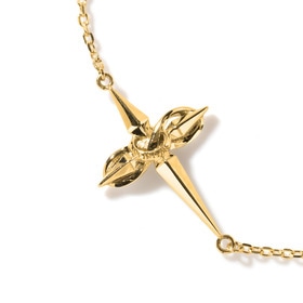 Infinity Cross Bracelet YG 詳細画像