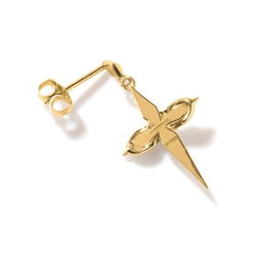 Infinity Cross Pierced Earring YG 詳細画像