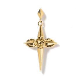 Infinity Cross Pierced Earring YG 詳細画像