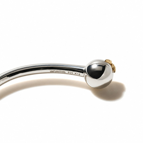 Infinity Cross Bangle Bi-Color 詳細画像 Silver 3