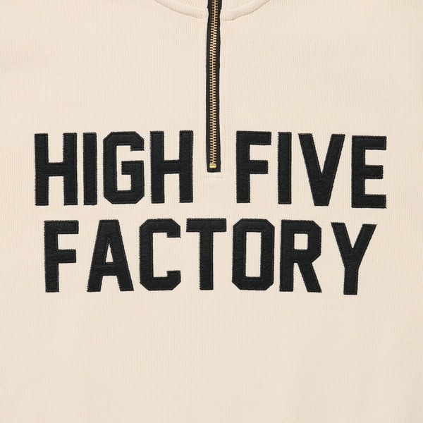 HFF PATCH LOGO HALF ZIP SWEAT 詳細画像 Offwhite&times;Black 5