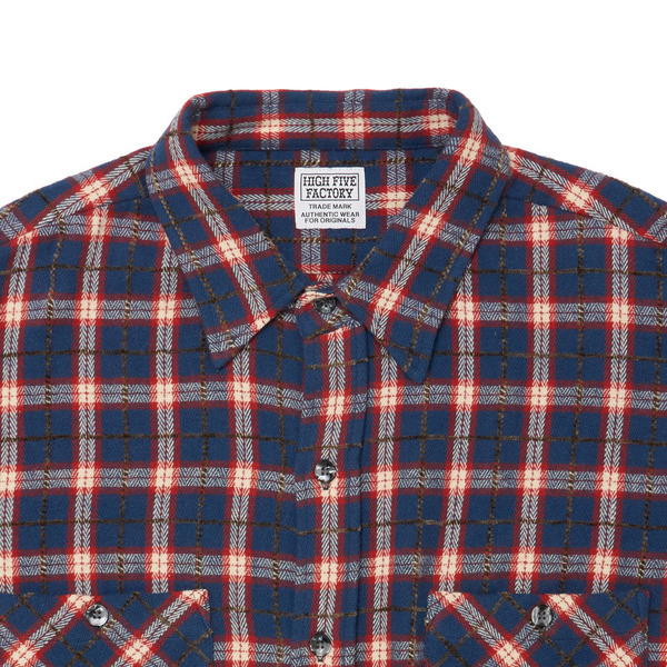 HFF HEAVYWEIGHT FLANNEL SHIRT 詳細画像 Navy 7