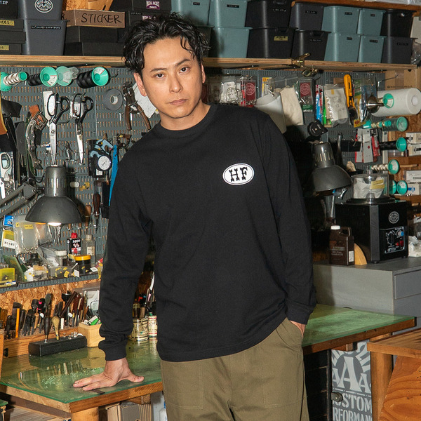 HFF CIRCLE LOGO LS TEE 詳細画像 Black 9
