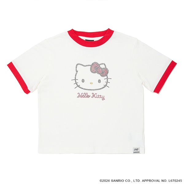 24K×HELLO KITTY WMNS Ringer SS Tee