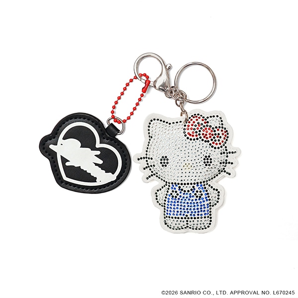24K×HELLO KITTY Rhinestone Keyholder